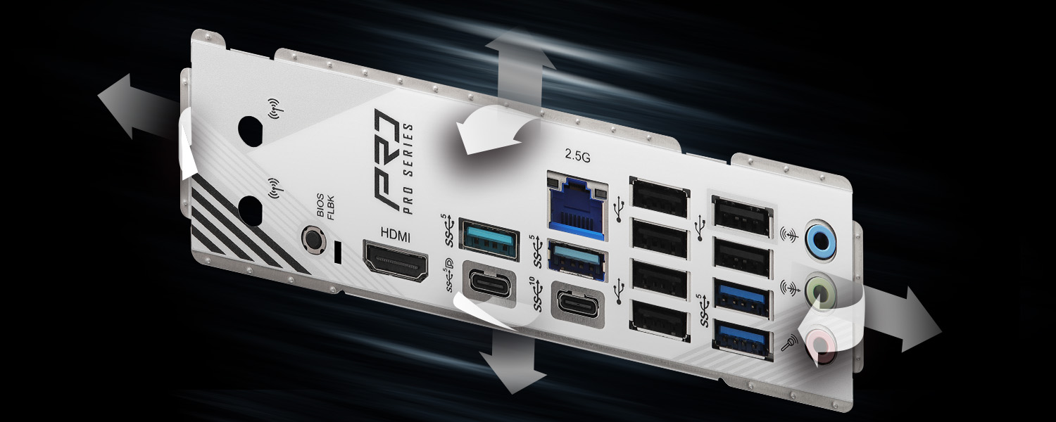 Flexible Integrated I/O Shield